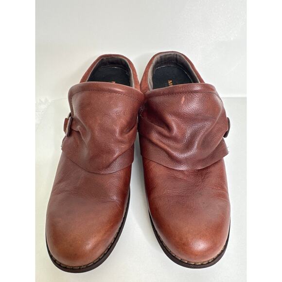 Merrell Shiloh Leather Harness Mule Slip-On Clogs western cowgirl brown 10 - Picture 7 of 14